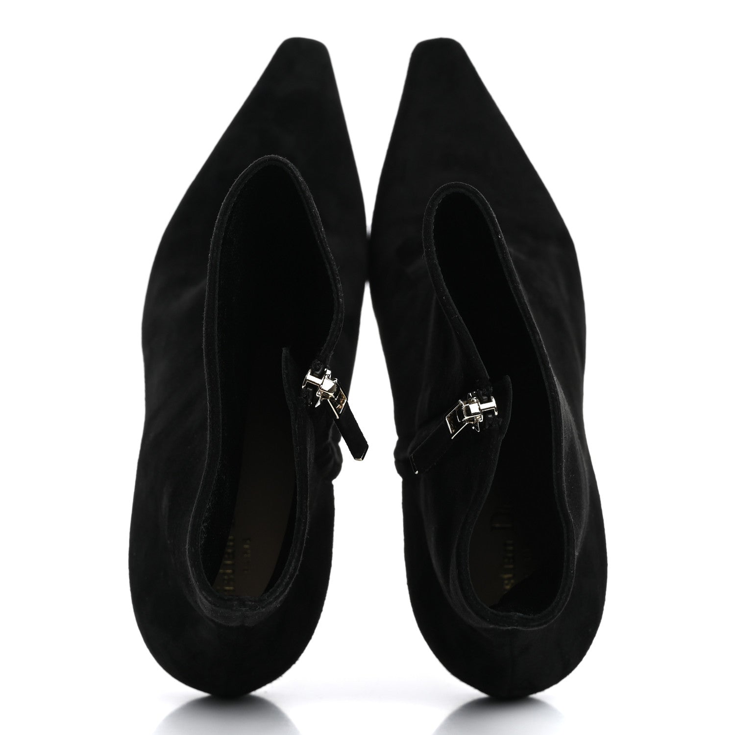 Christian Dior Suede D-Fame Ankle Boots 41 Black 2 of 9