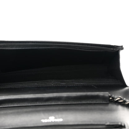 Chanel Patent Quilted Wallet On Chain WOC Black 5 of 11