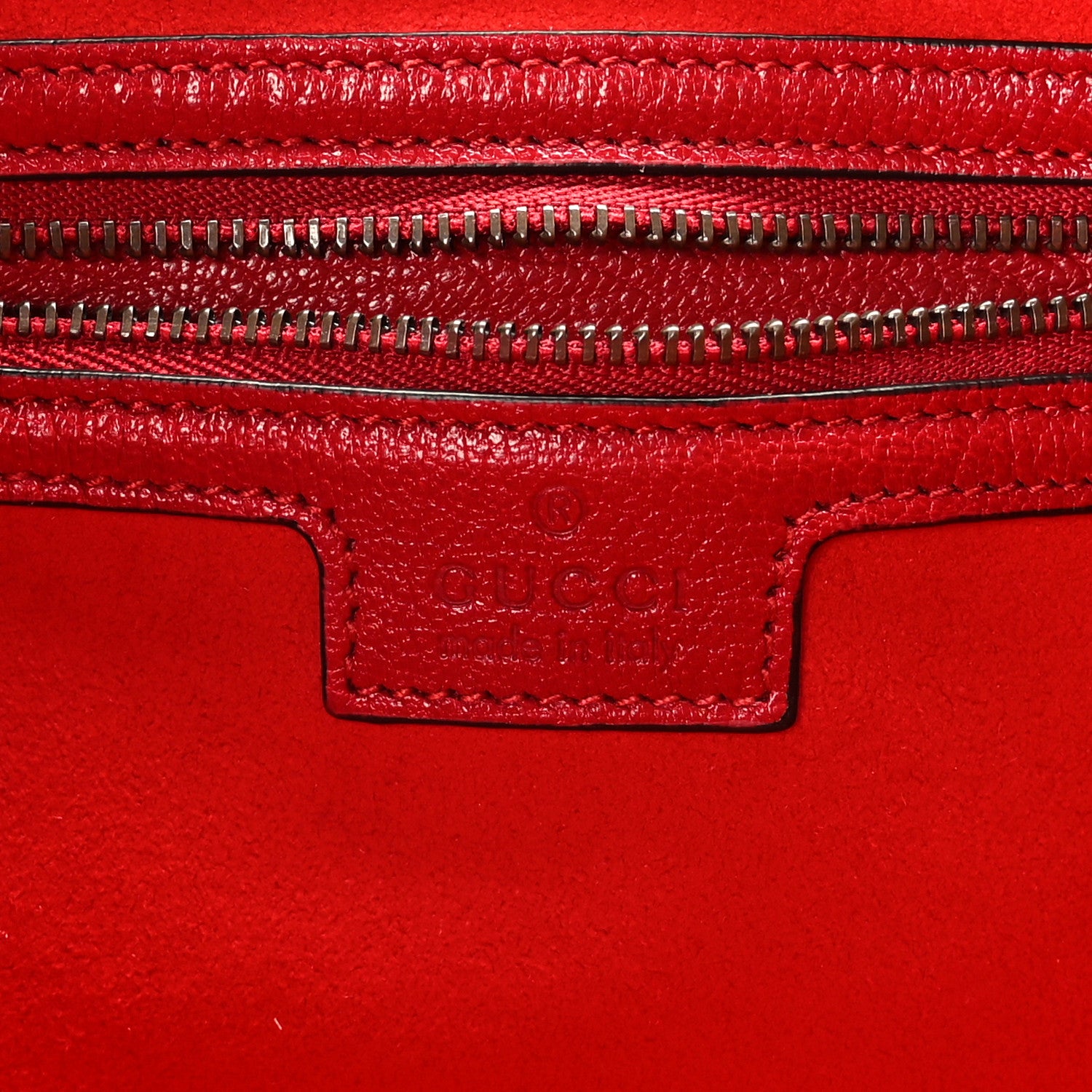 Gucci Goatskin Medium Aphrodite Shoulder Bag Hibiscus Red 6 of 8