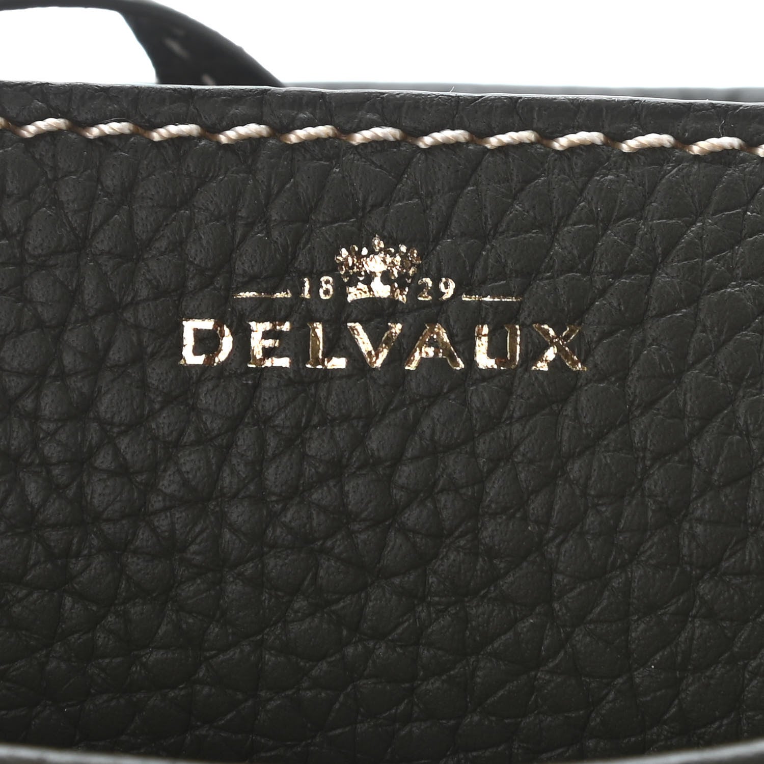 Delvaux Taurillon Pin Bucket Kaki Ivory 6 of 8