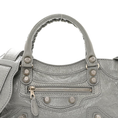 Balenciaga Agneau Giant 12 Silver Hardware Mini City Gris Haussmannien 7 of 9