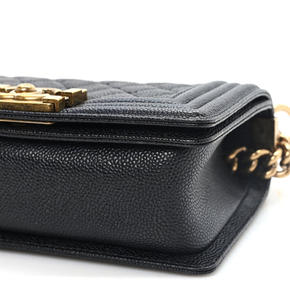 Chanel Caviar Quilted Small Boy Flap Black 10 of 11