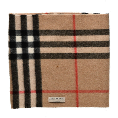 Burberry Cashmere Check Snood Scarf Camel 1 of 6