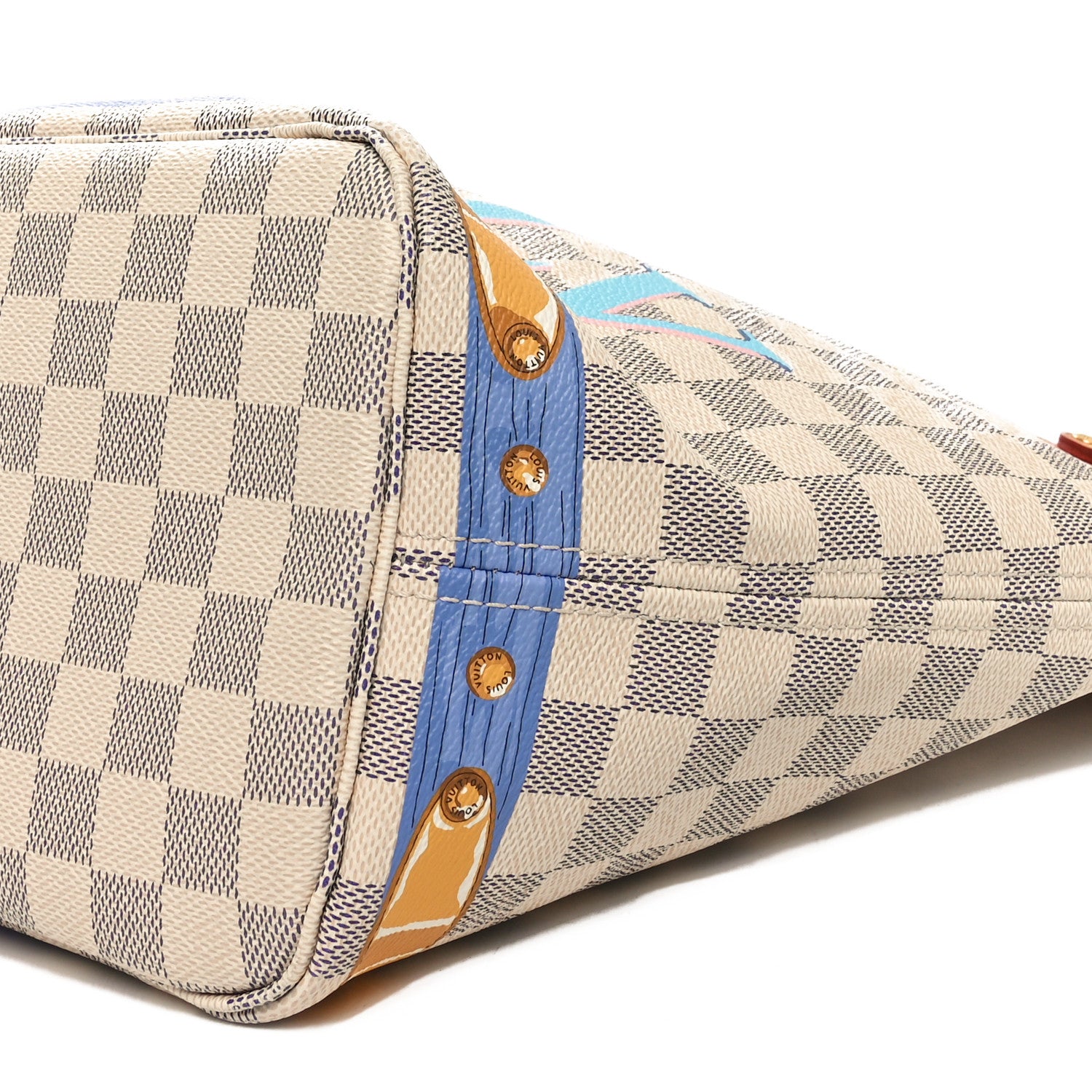 Louis Vuitton Damier Azur Summer Trunks Neo Neverfull MM 10 of 11