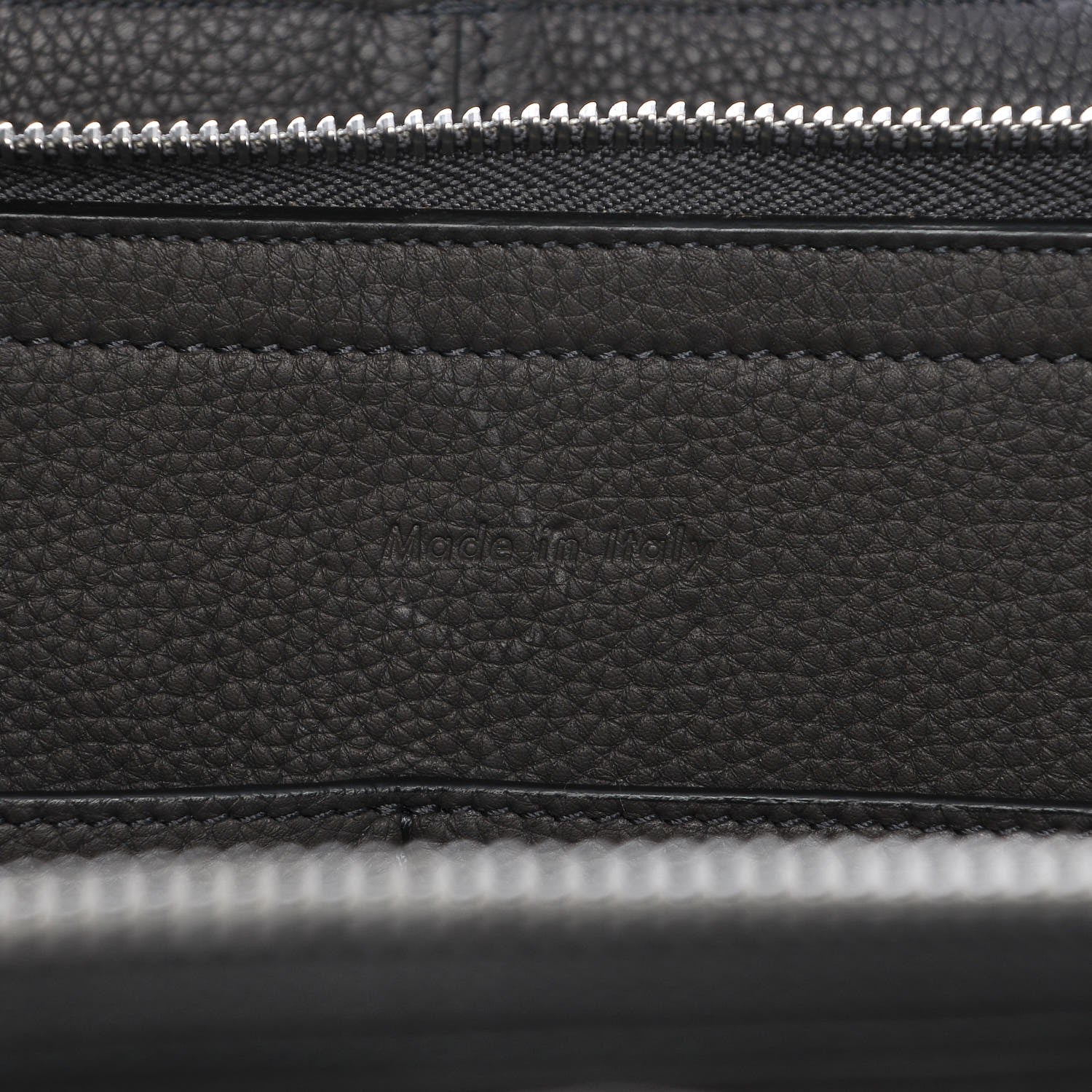 Celine Grained Calfskin Small Tri-Fold Shoulder Bag Anthracite 6 of 6