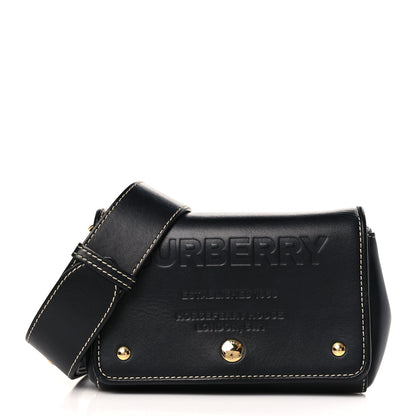 Burberry Calfskin Horseferry Print Small Crossbody Bag Black 1 of 9