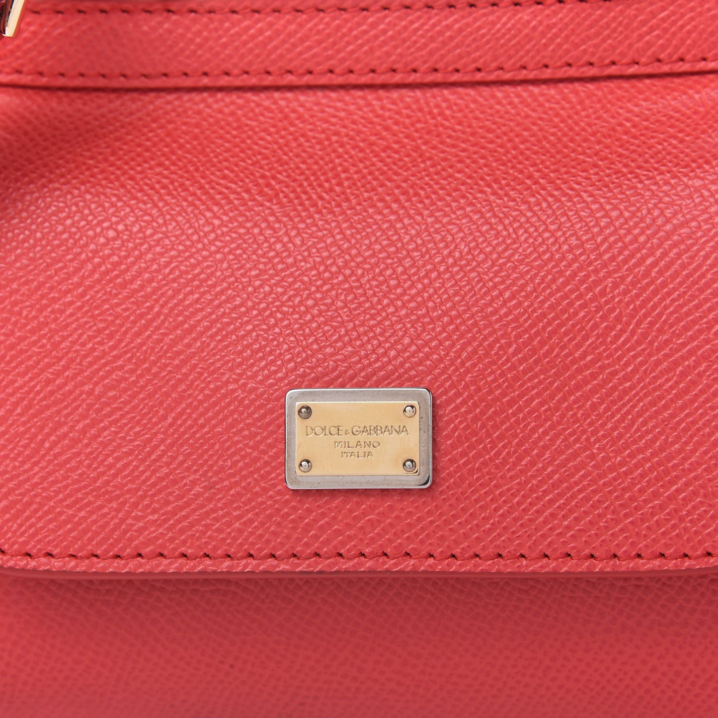 Dauphine Micro Miss Sicily Satchel Rosso Corallo