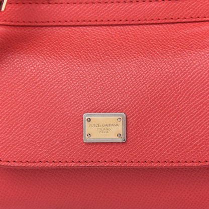 Dolce & Gabbana Dauphine Micro Miss Sicily Satchel Rosso Corallo 9 of 9