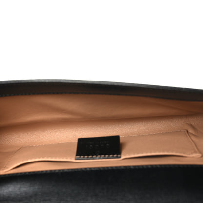 Gucci Textured Calfskin Torchon GG Broadway Envelope Clutch Black 5 of 10