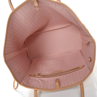 Louis Vuitton Damier Azur Neo Neverfull MM Rose Ballerine 5 of 8