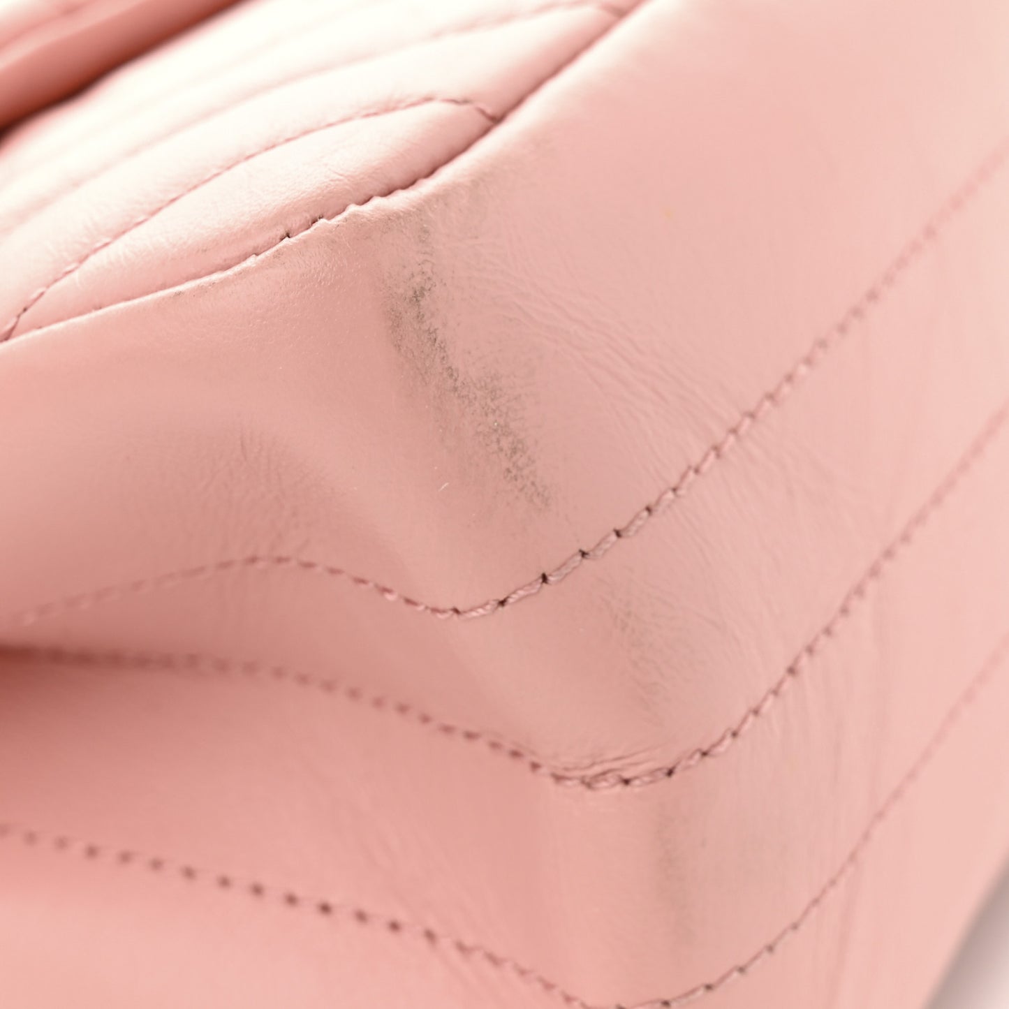 Aged Calfskin Chevron Quilted 2.55 Reissue 226 Flap Light Pink
