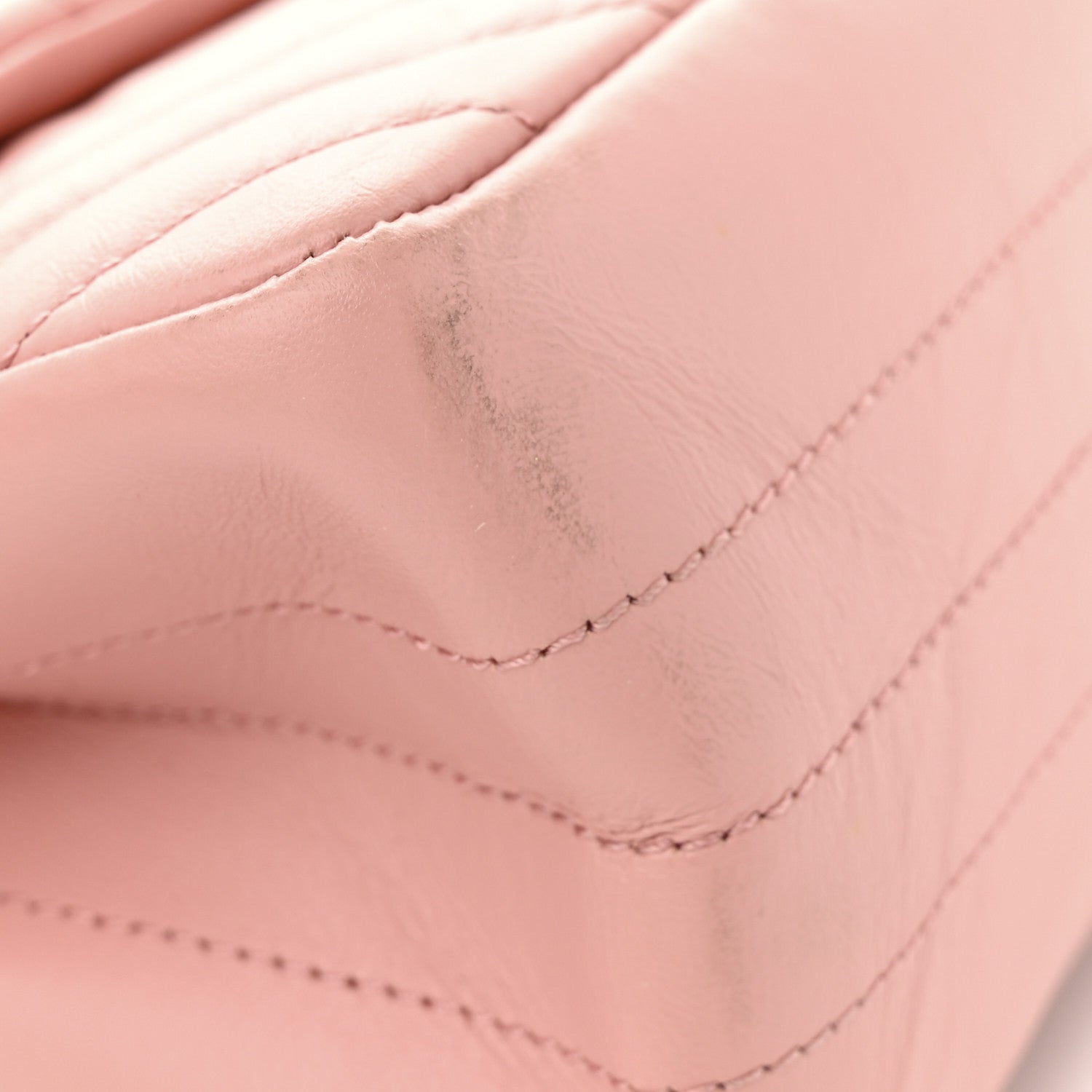 Chanel Aged Calfskin Chevron Quilted 2.55 Reissue 226 Flap Light Pink 16 of 17