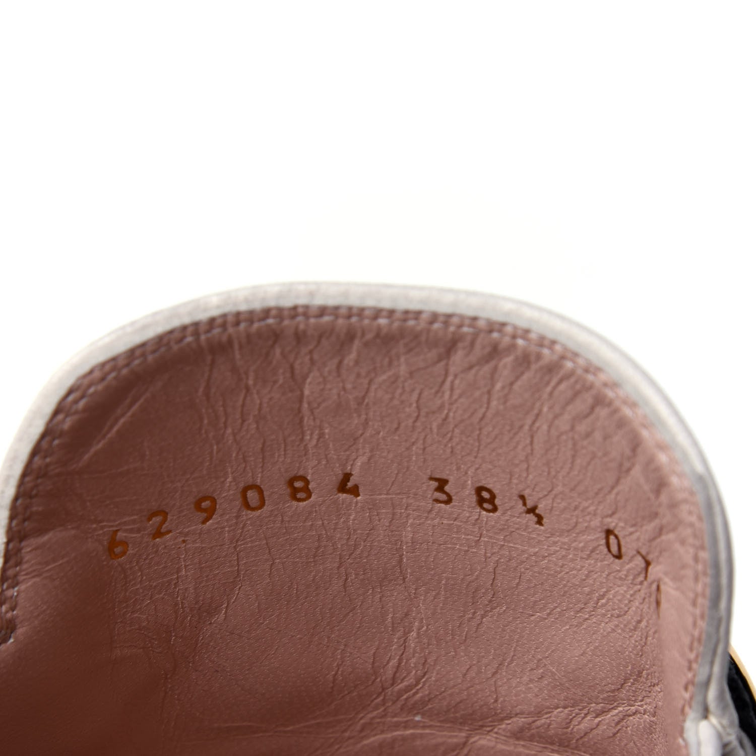 Gucci Malaga Kid Web Womens Princetown Slippers 38.5 Mystic White 10 of 12