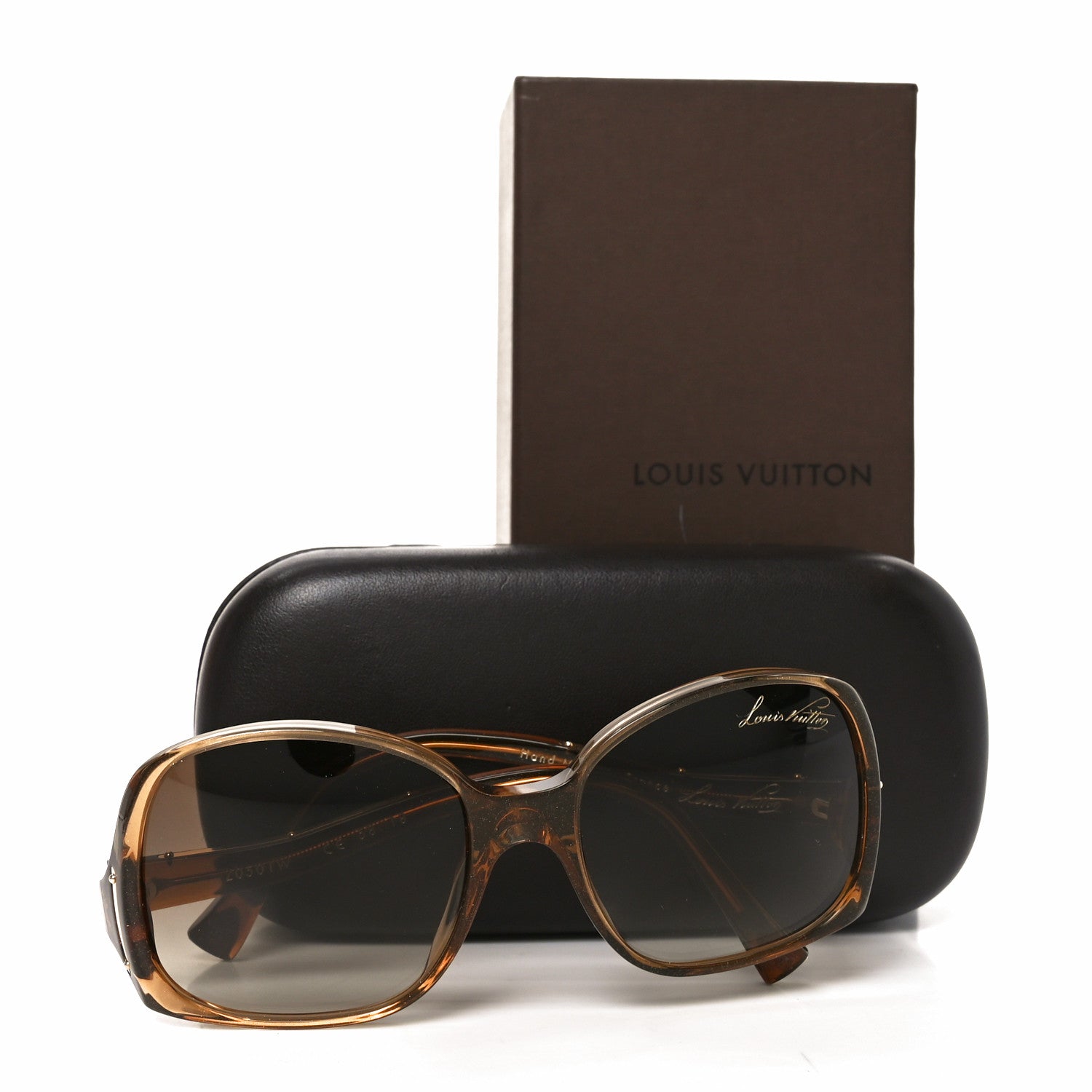 Louis Vuitton Gina ブラウン サングラス Louis Vuitton Honey Speckling Acetate Frame Gina Sunglasses