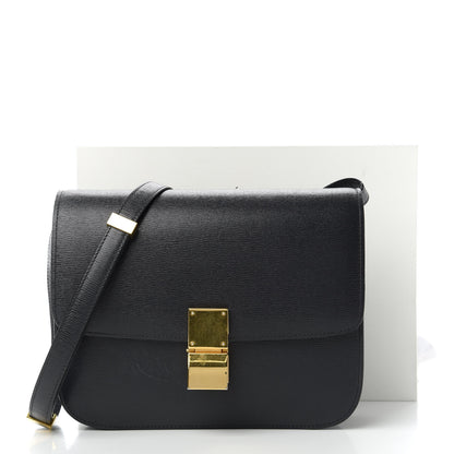 Celine Liege Calfskin Medium Classic Box Flap Bag Anthracite 12 of 12
