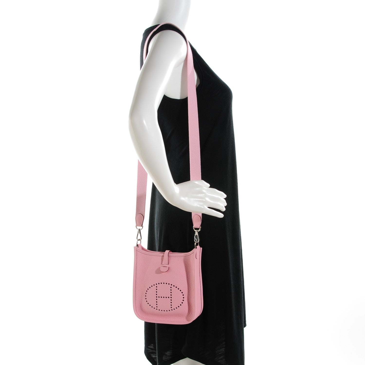 Hermes Taurillon Clemence Evelyne TPM Rose Sakura 4 of 11