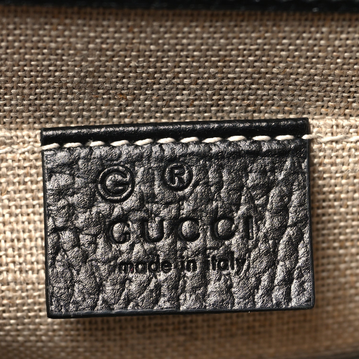 Gucci Dollar Calfskin Small Interlocking G Shoulder Bag Black 7 of 11