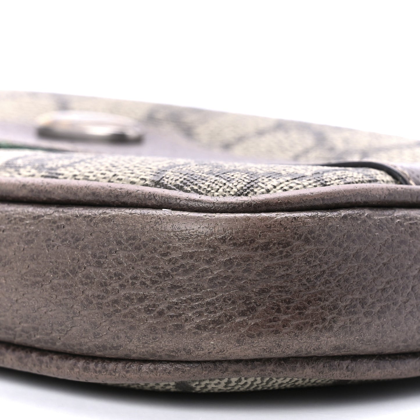 GG Supreme Monogram Ophidia Phone Case Wristlet Brown