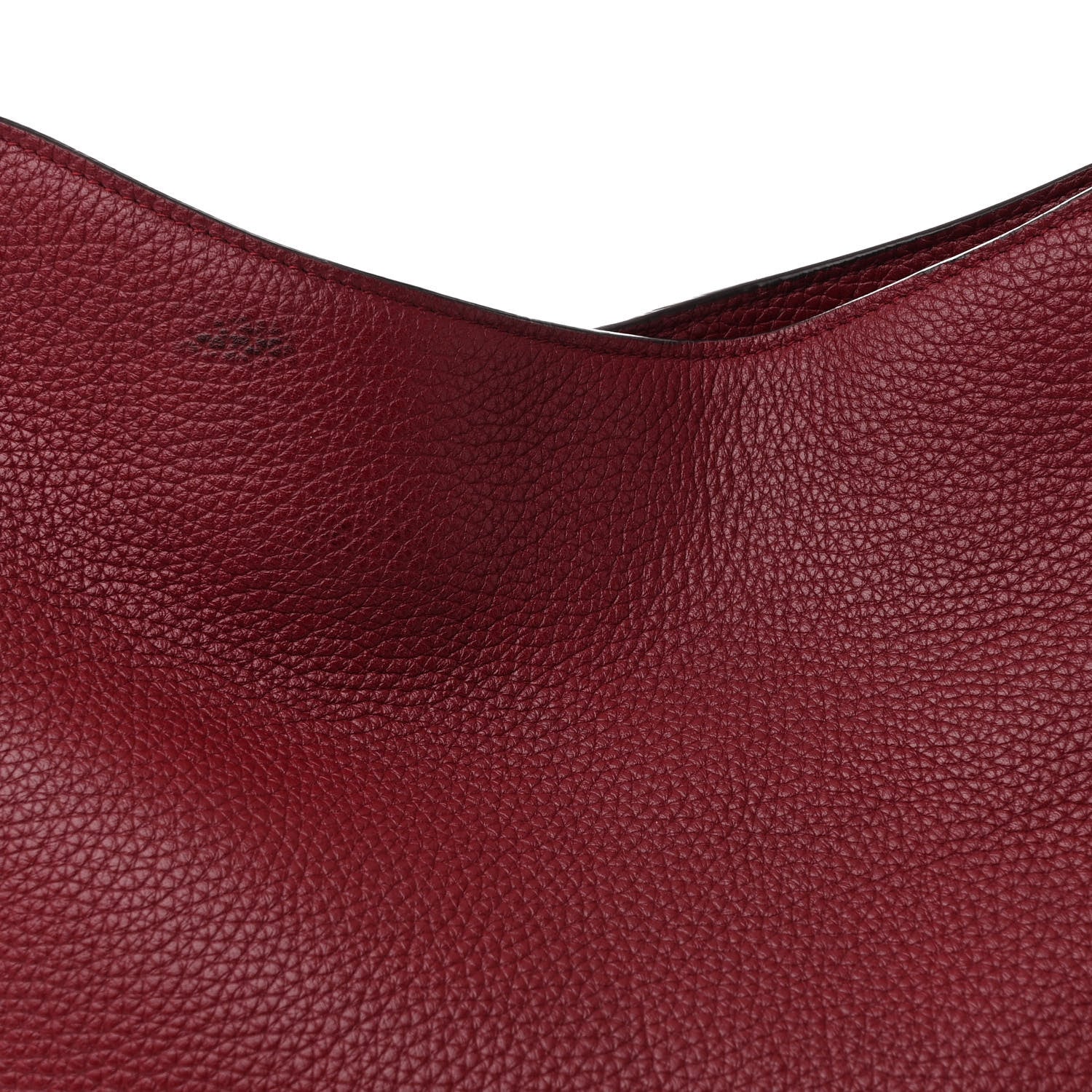 Tom Ford Pebbled Calfskin Large Alix Padlock Zip Hobo Bag Cranberry 9 of 12