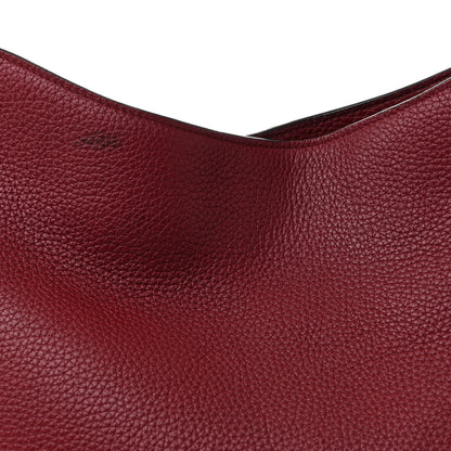 Tom Ford Pebbled Calfskin Large Alix Padlock Zip Hobo Bag Cranberry 9 of 12