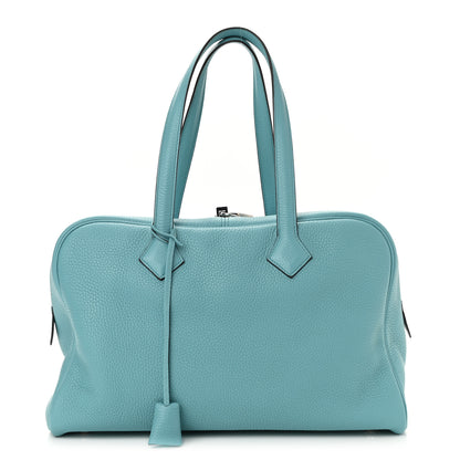 Hermes Taurillon Clemence Victoria II 35 Bleu Saint Cyr 1 of 9