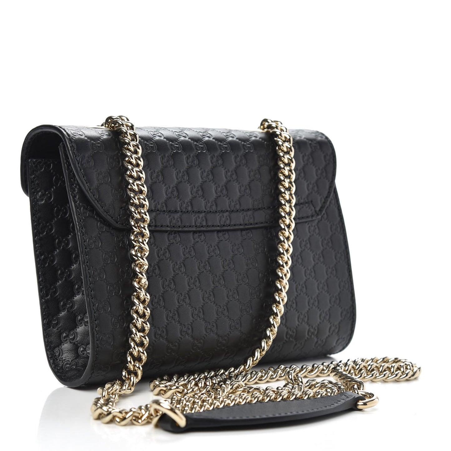 Microguccissima Mini Emily Shoulder Bag Black