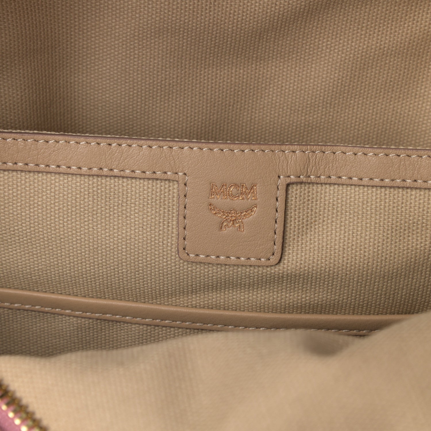 MCM Visetos Small Stark Rabbit Backpack Pink 6 of 9