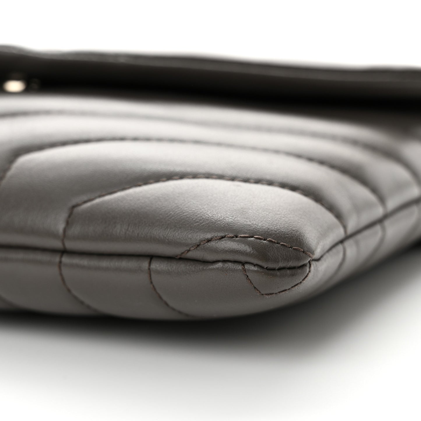 Calfskin Y Quilted Monogram Loulou Flap Bag Earth