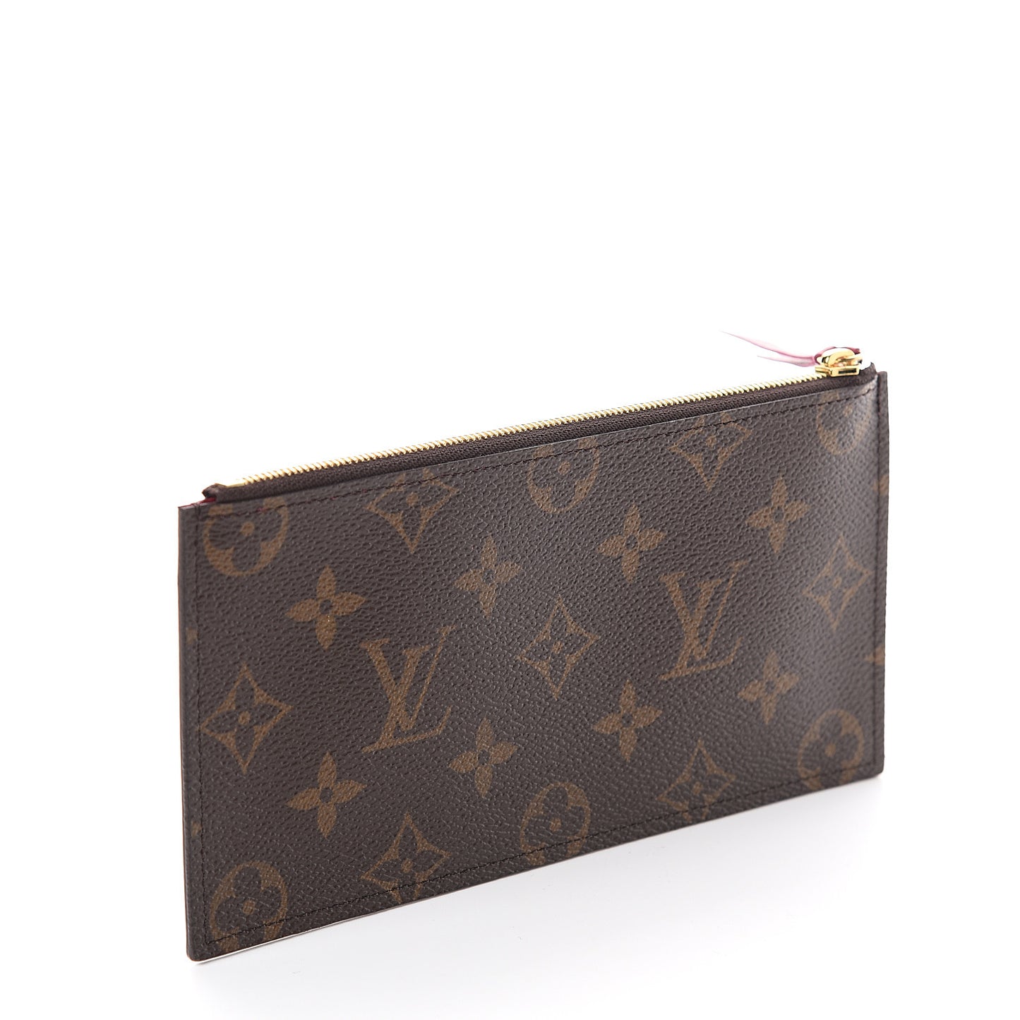 Monogram Felicie Chain Wallet Zippered Insert Fuchsia