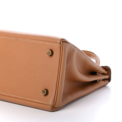 Hermes Courchevel Kelly Retourne 28 Gold 9 of 13