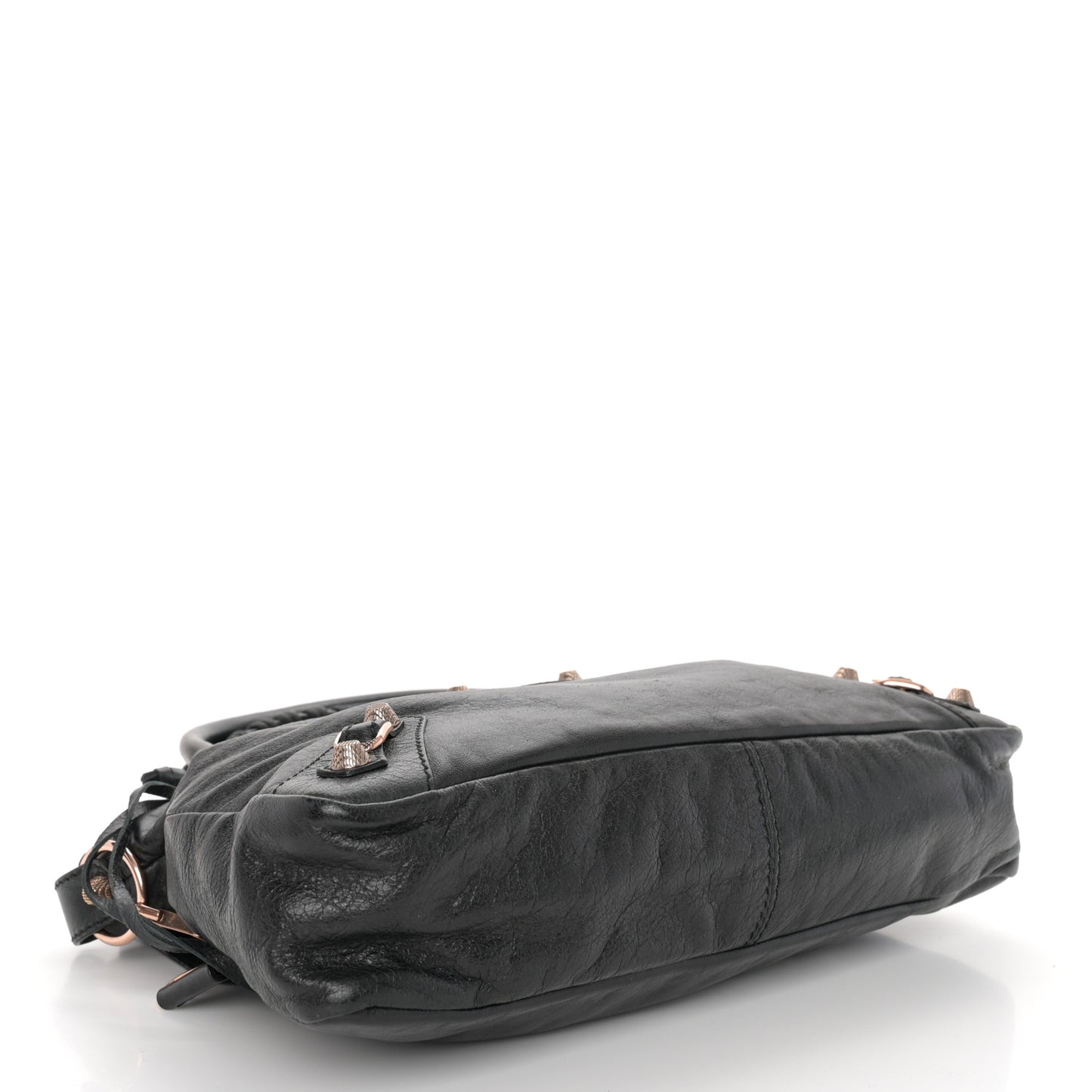 Agneau Giant 12 Rose Gold Hardware Town Black