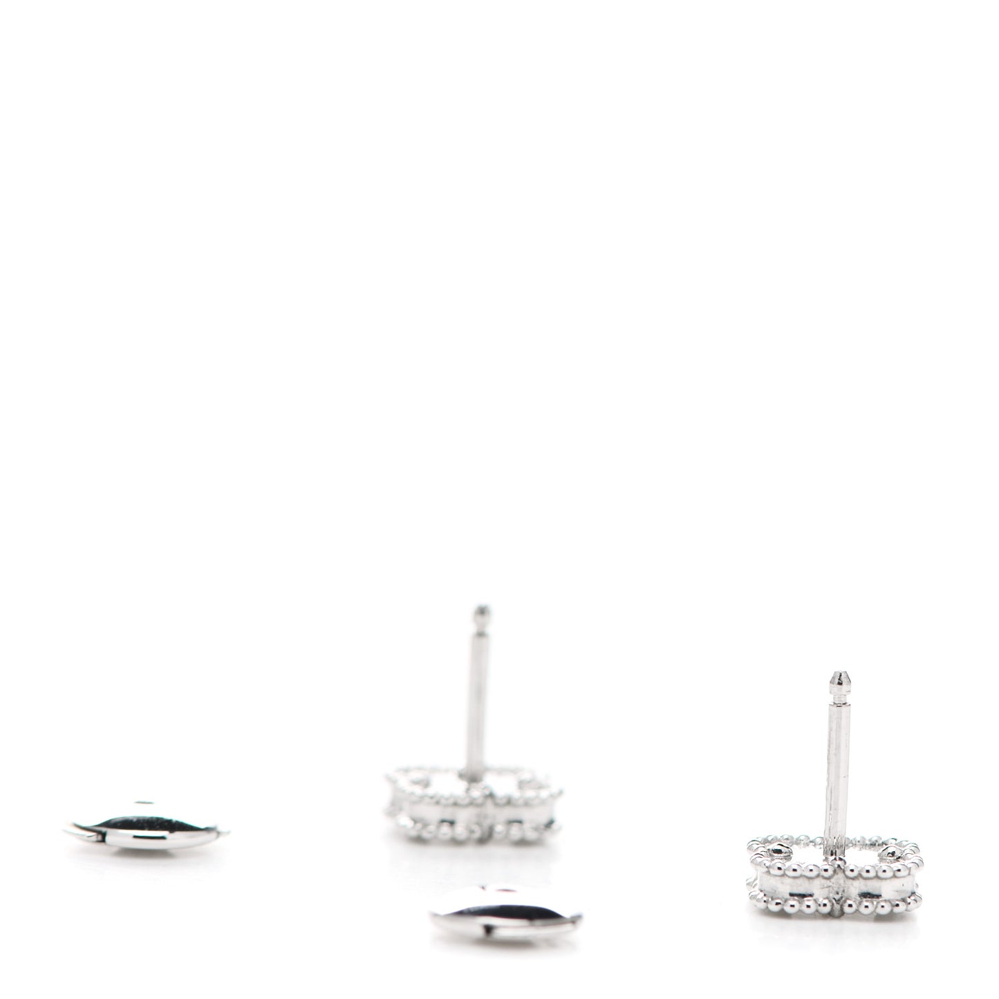 18K White Gold Mother of Pearl Sweet Alhambra Earrings