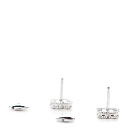 Van Cleef & Arpels 18K White Gold Mother of Pearl Sweet Alhambra Earrings 3 of 5