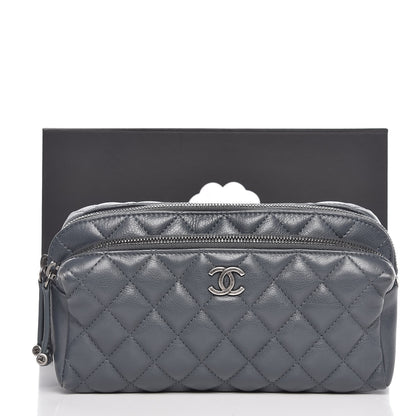 Chanel Calfskin Quilted Waist Bag Dark Gray 8 of 8