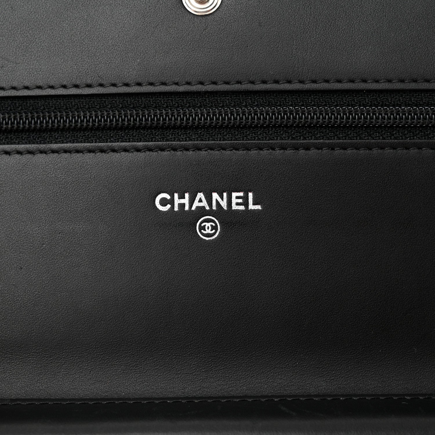 Chanel Calfskin Quilted Cambon Wallet on Chain WOC Black 6 of 12
