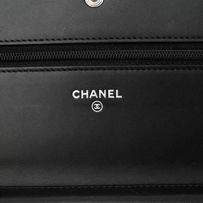 Chanel Calfskin Quilted Cambon Wallet on Chain WOC Black 6 of 12
