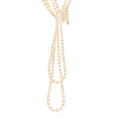 Chanel Pearl Multi Strand CC Necklace Gold 3 of 5
