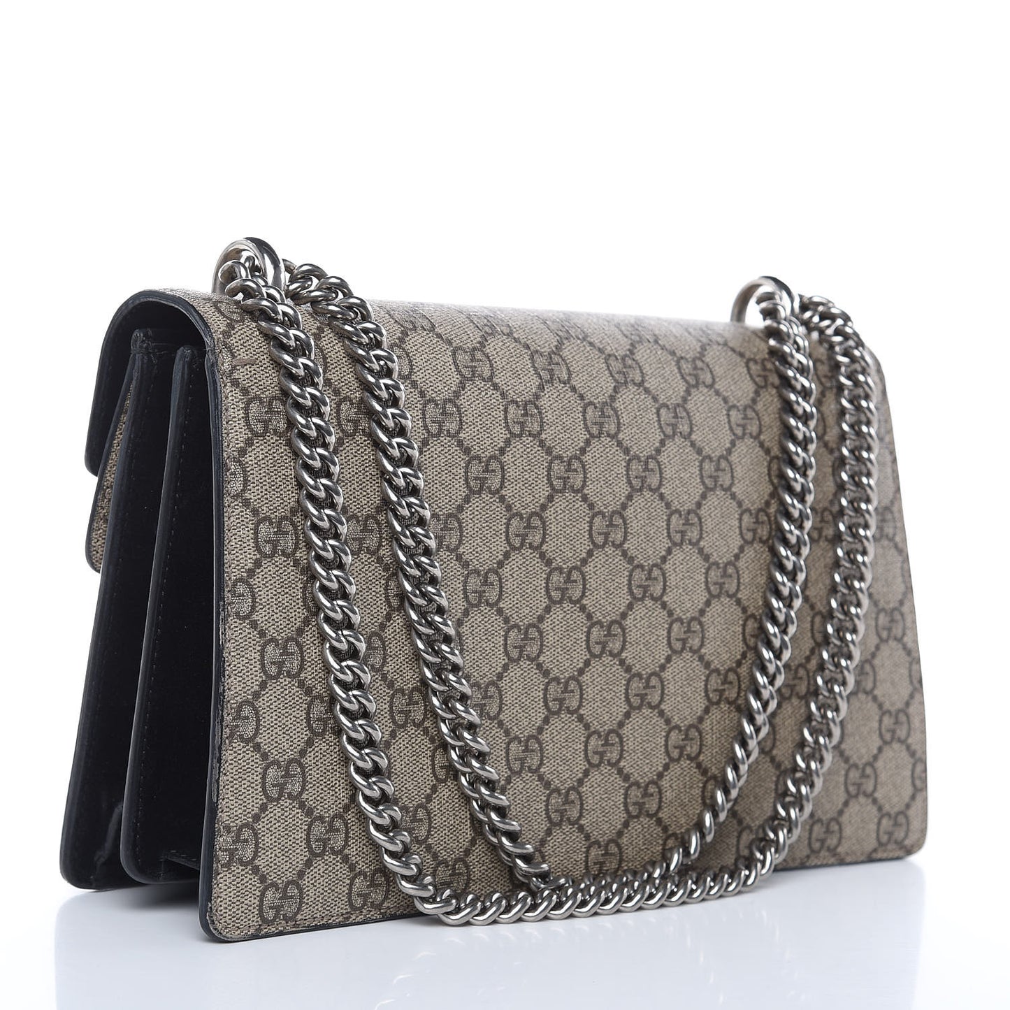 GG Supreme Monogram Small Dionysus Shoulder Bag Black