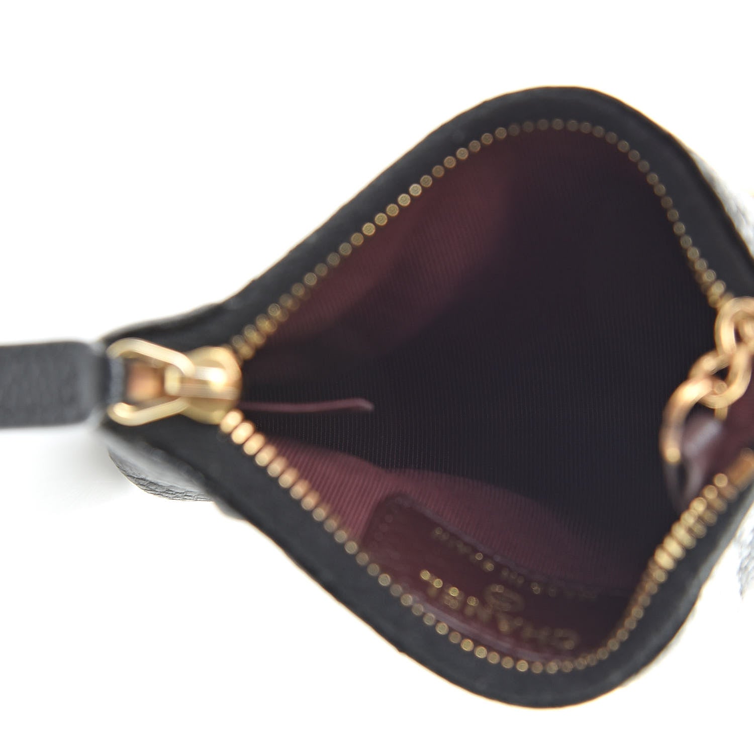 Chanel Caviar Quilted Key Holder Case Black 5 of 9