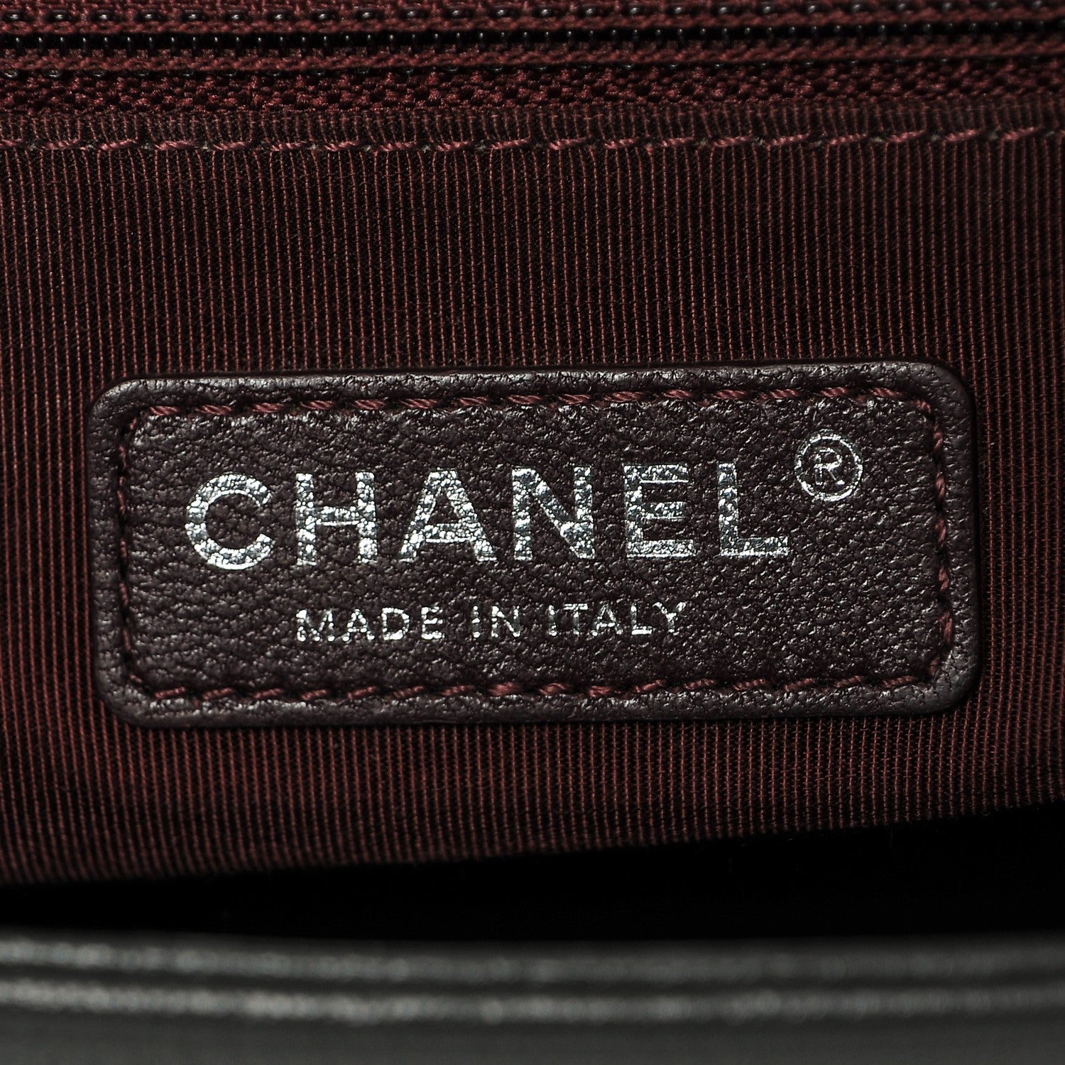 Chanel Goatskin Patent Quilted New Medium Boy Flap Grey 13 of 14