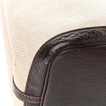 Hermes Toile Buffle Gala Garden Party Tote 36 MM Marron Fonce 12 of 20