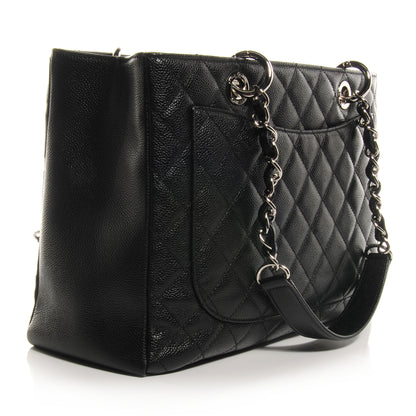 Chanel Caviar Grand Shopping Tote GST Black 3 of 8