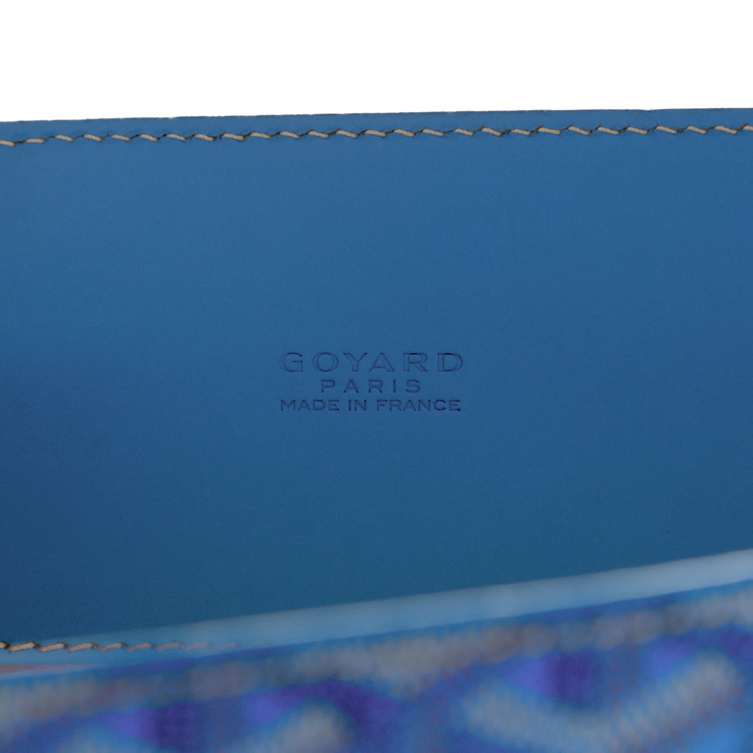 Goyard Goyardine Serviette Chypre Briefcase Sky Blue 6 of 14
