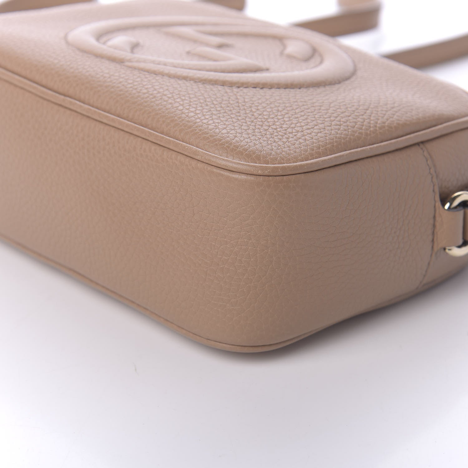 Gucci Pebbled Calfskin Small Soho Disco Bag Camelia 7 of 10