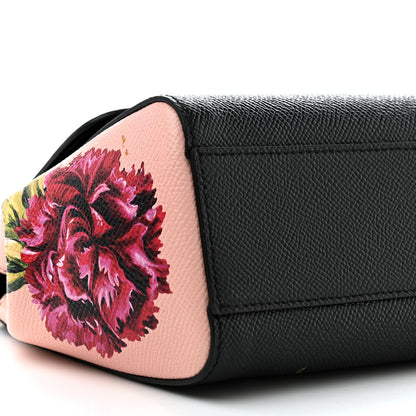 Dolce & Gabbana Dauphine Roses Print Small Miss Sicily Satchel Black 10 of 13