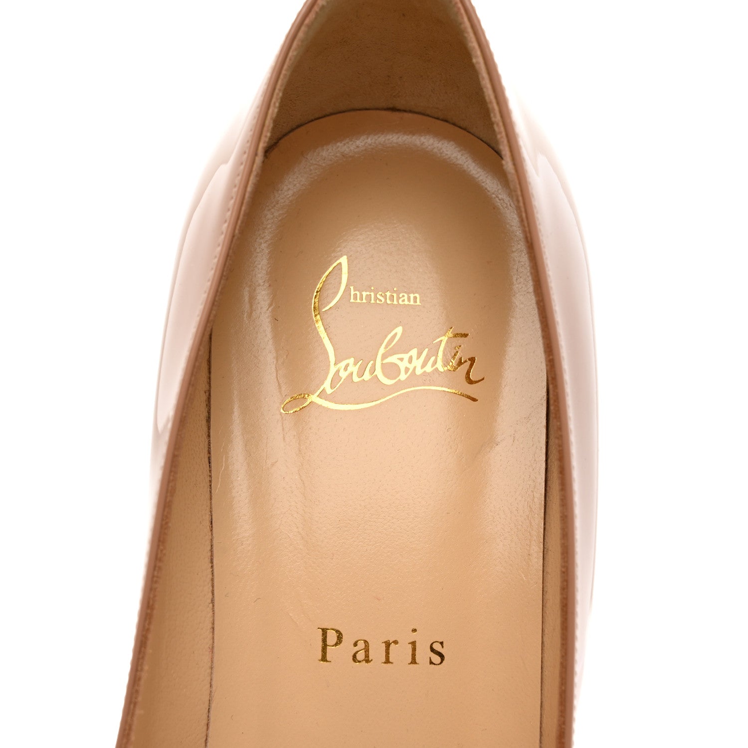Christian Louboutin Patent Simple 85 Pumps 38 Nude 6 of 8