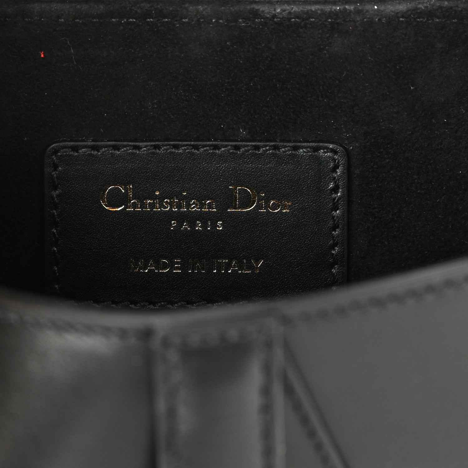 Christian Dior Calfskin Mini Saddle Bag Black 6 of 10