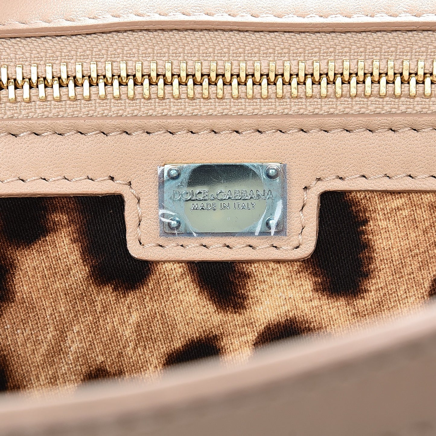 Calfskin Lace Large Miss Sicily Satchel Nude