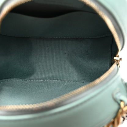 Chanel Goatskin Quilted Chanel 19 Round Clutch With Chain Light Blue 5 of 10