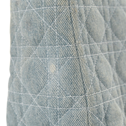 Christian Dior Denim Cannage Medium Lady Dior Light Blue 11 of 12